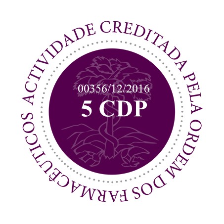 Atividade creditada pela Ordem dos Farmacêuticos - 5 Créditos de Desenvolvimento Profissional [00356/12/2016]